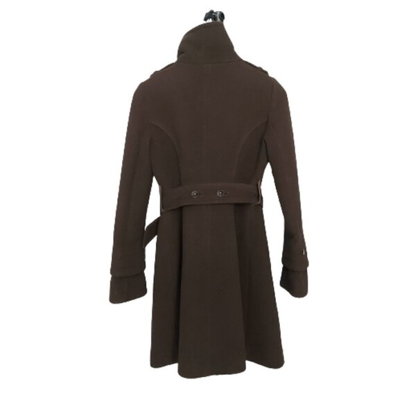Brown Soia & Kyo Wool Blend Long Belted Coat - Picture 2 of 15
